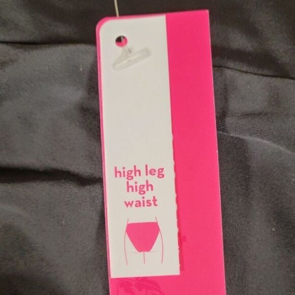 Xhilaration Junior's High Leg High Waist Bikini Bottom Sz L - Picture 10 of 12